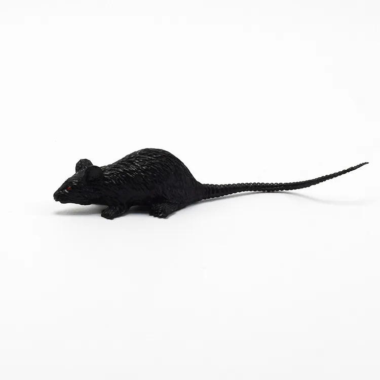 New novelty soft 3Dmodel PVC Plastic Animal Toy Mouse Capsule Toy For Halloween Tricky