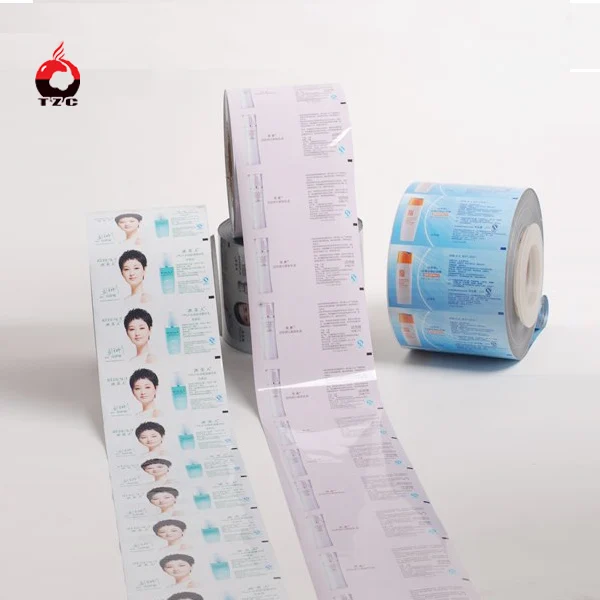 custom printed laminated aluminum foil condom packaging film roll