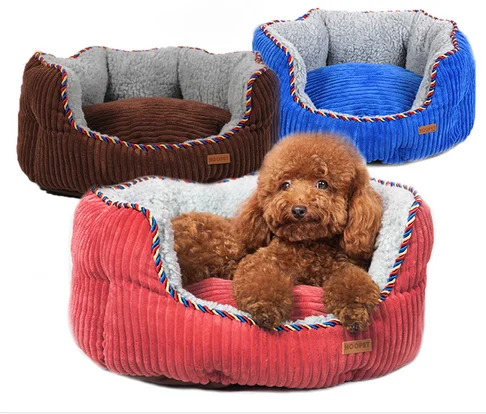 
Dog& Cat House Bed Thick and Solid Warm Resistance to Bite High Qulity S M L red bule brown 