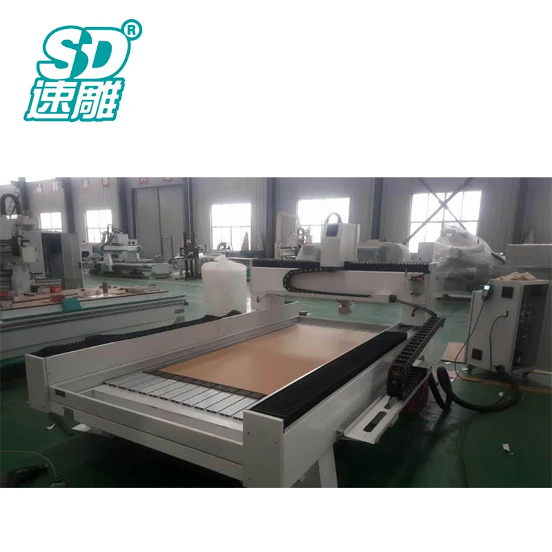 Heavy duty ATC granite carving lathe granite marble carving drilling polishing stone cutting table saw machine