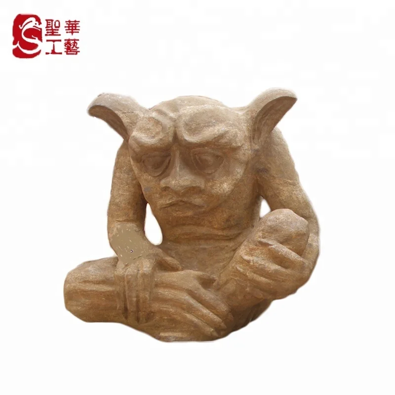outdoor garden marble gargoyle statue