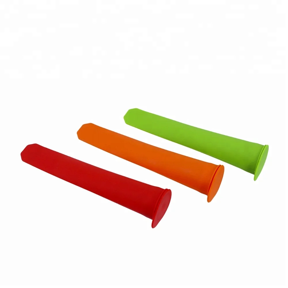 BPA free Ice Pop Machine Silicone Ice Lolly Moulds, Silicone Push Up Ice Popsicle Mold