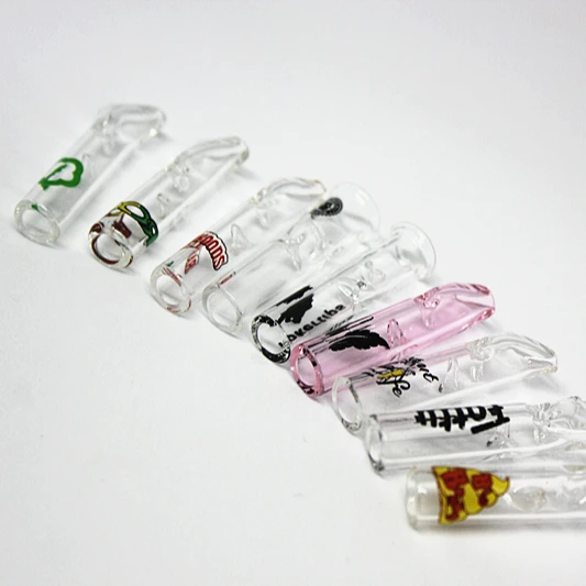 Clear Flat Pre-rolled Cone Customize Logo Glass Blunt Tip