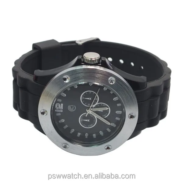 Plastic Black with Japan PC21 Movt SR626SW Slim Stone Quartz Watch