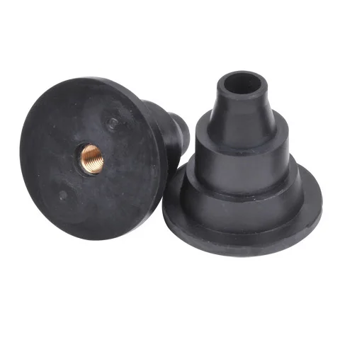 High quality custom neoprene rubber  to metal part with brass nuts