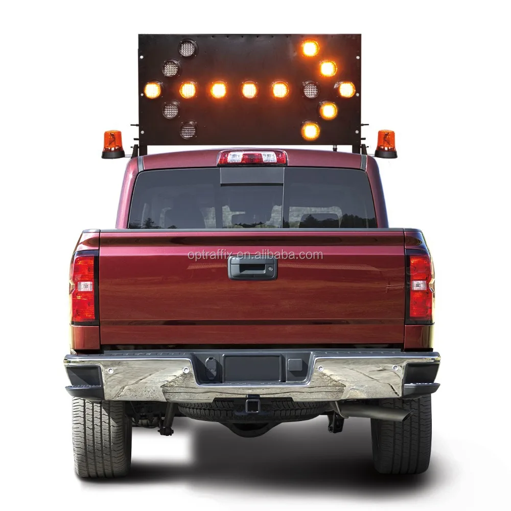 2016 5001 VMAB-15 Traffic Portable Warning Flashing Arrow Sign Safety Directional Arrow Panel Vehicle Mounted Arrow Board Sign