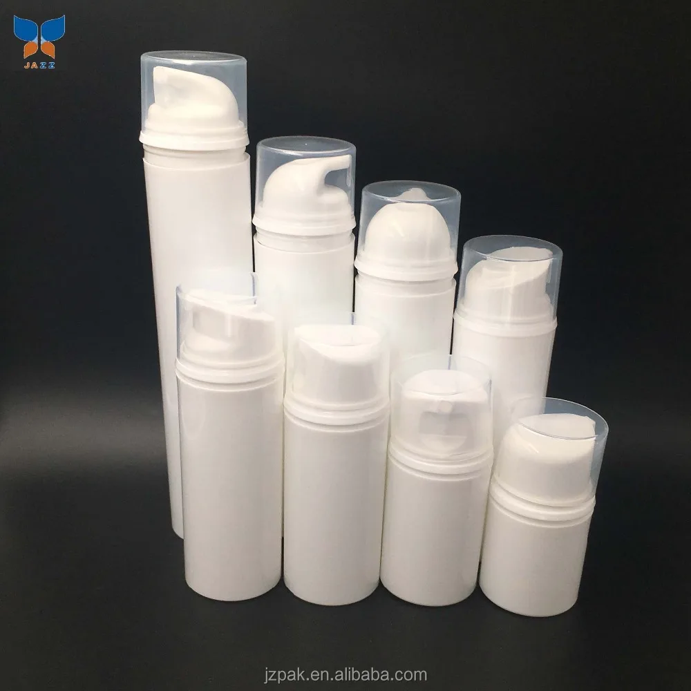 
30ML - 200ML Cosmetic Plastic White PP Airless Pump Lotion Bottle 