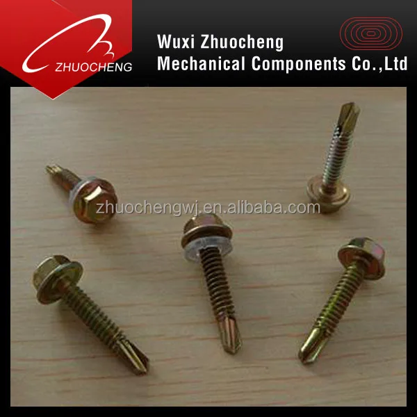 Zinc plated DIN7981 stainless steel self drilling screw