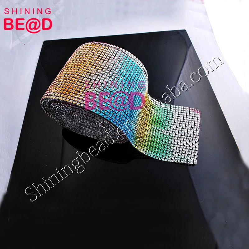 Высококачественная пришивная пластиковая сетчатая отделка без горного хрусталя для обуви