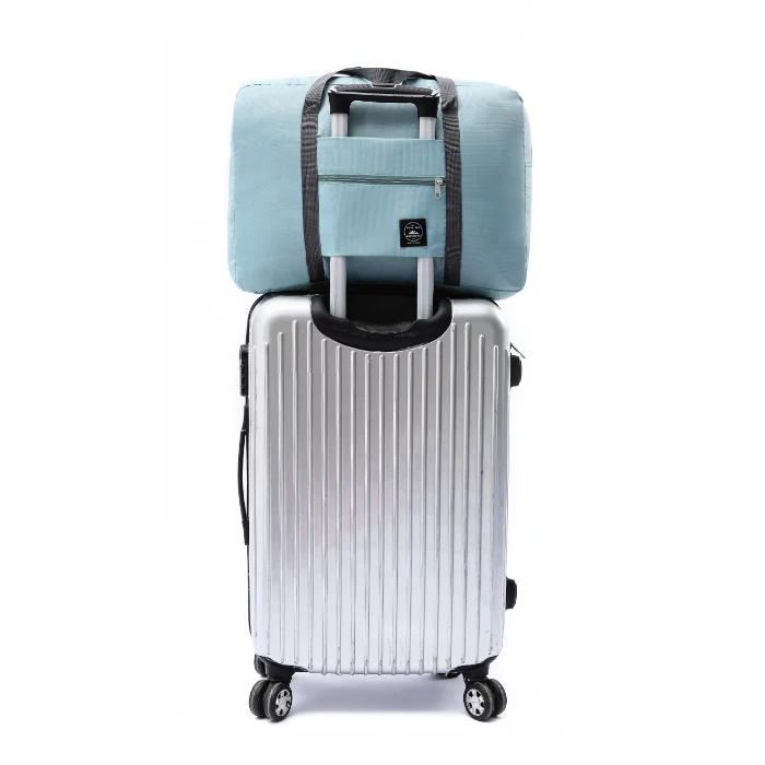 Manufacturer Polyester Portable Duffel Tote Folding Travel Trolley Duffel Bag Nylon 48*32*16cm Tb2016072202 CN;ZHE 220g JF