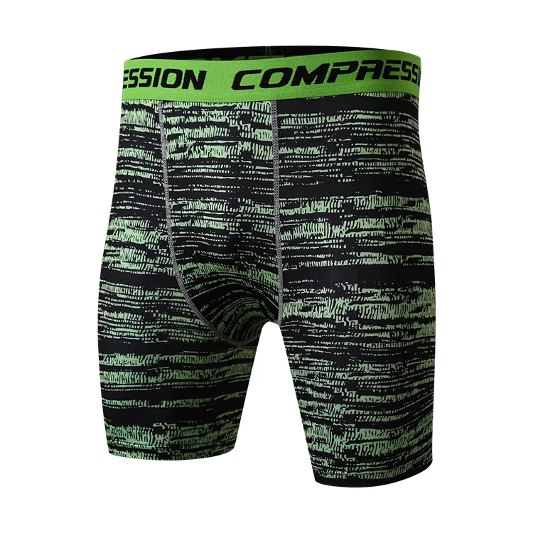 
Men Camouflage Base Layer Under Short Pants Running Tight Trousers Quick Dry Compression Shorts 