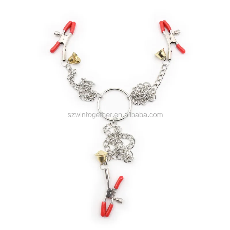 Adjustable Nipple Clamps Breast Bondage 3 Clips Erotic Toys For Adult Games