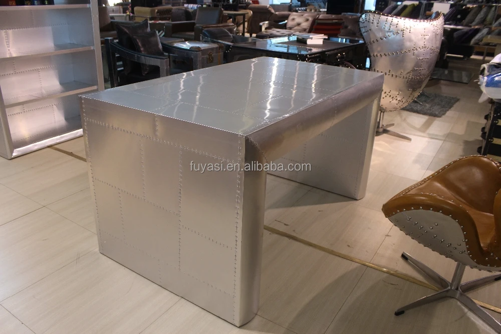 Aviator style , Aluminum office desk counter desk OF-005