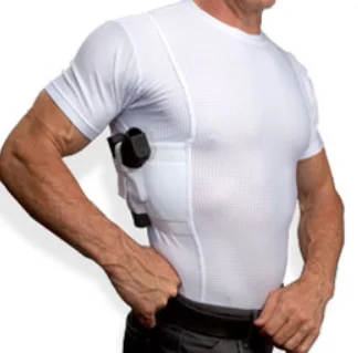 Short Sleeve Highlander Tactical  Carrier Men Holster T-shirt