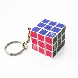 Mini Keyring Cube Puzzle New design toys keyring 3.3cm mini magic cubes with customized logo