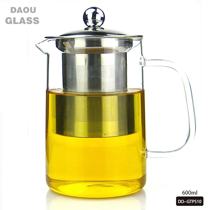 Glass Teapot with Stainless Steel Tea Infuser & Lid ,teapot maker,chinese supplier