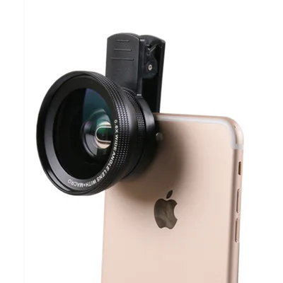 Professional HD Travel Camera Lens 0.6x Wide Angle 15x Macro Lens for Smartphone Camera