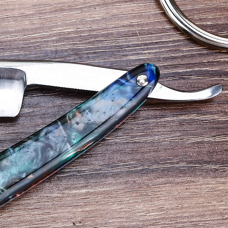 
Cut Throat Shaving Straight Razor Carbon Steel Barber Sharpen Straight Razor Shave German Safty Shaver Throat Razor Resin Handle 