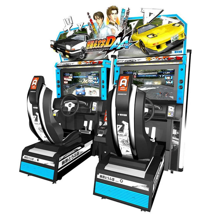 HotSale Indoor Sport Amusement Coin Operated  Arcade 32LCD Initial D6 Car Racing Game Machine For Sale