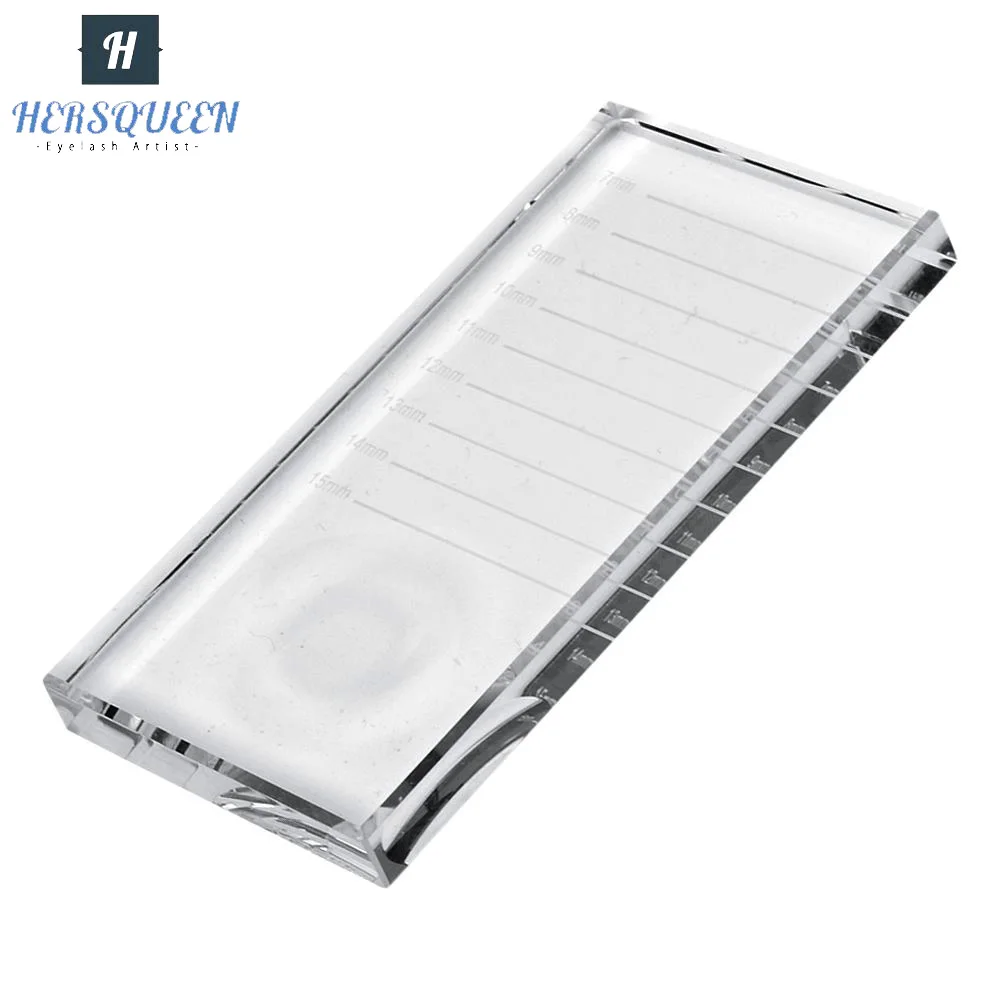 Crystal Tray Glass Eye Lash Stand Pallet Glue Pallet Eyelash Acrylic Eyelash Holder Eyelash Extension Tile