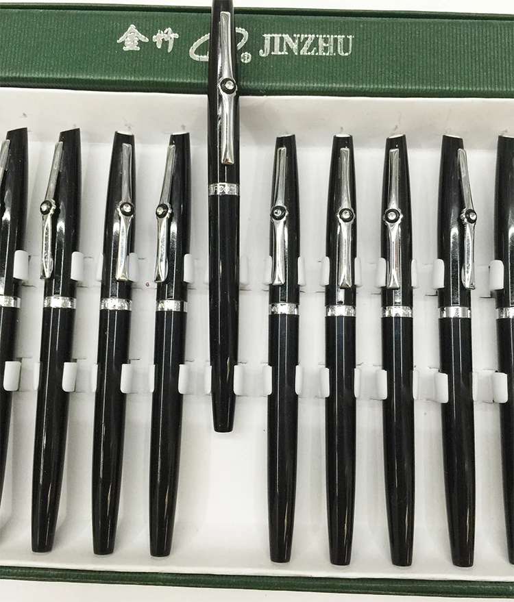 
Hot sale jinzhu 002B with diamond fine nib Squeeze on the ink fountain pen 