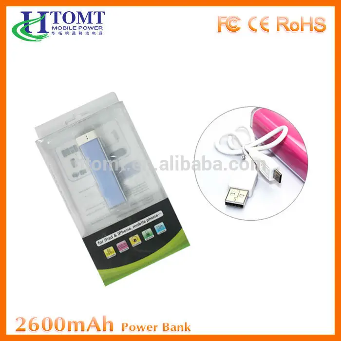 htomt и оптовой лучшее цена портативный путешествие зарядное банка 2600 мач для xiaomi
