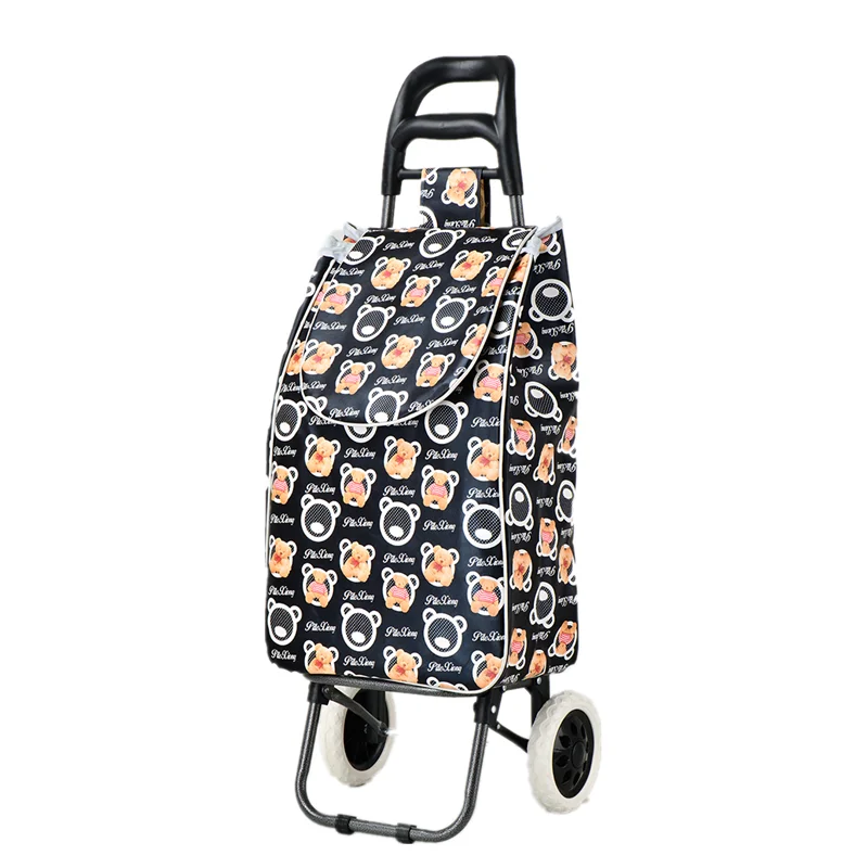 Bafuluo new item korea and europe style  foldable shopping bag market trolley for supermarket and outside