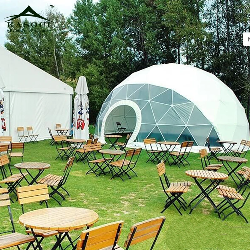 Fast Building Economic House Yurt Tent Luxury Glamping Resort Hotel Geodesic Dome Tent