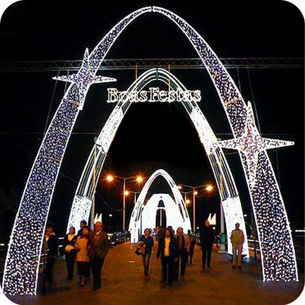Wire frame yard outdoor building decoration lights christmas arch decoration (60562478463)