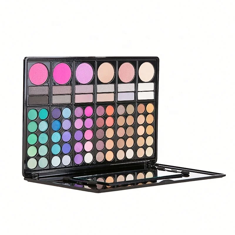 Multifunctional cheap cosmetics private label OEM 78 color contour  makeup eyeshadow palette made in China