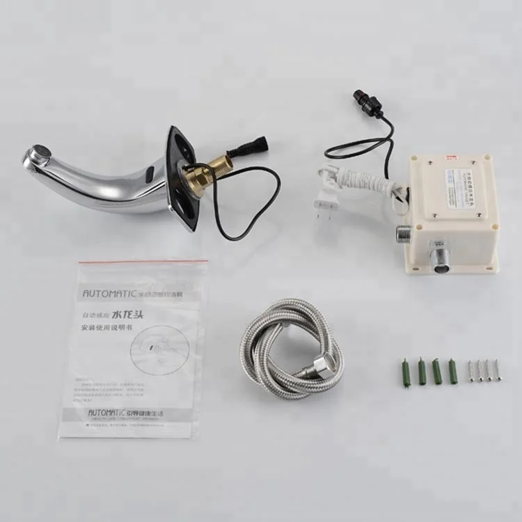 
Contemporary public toilet brass basin infrared sensor automatic faucets 