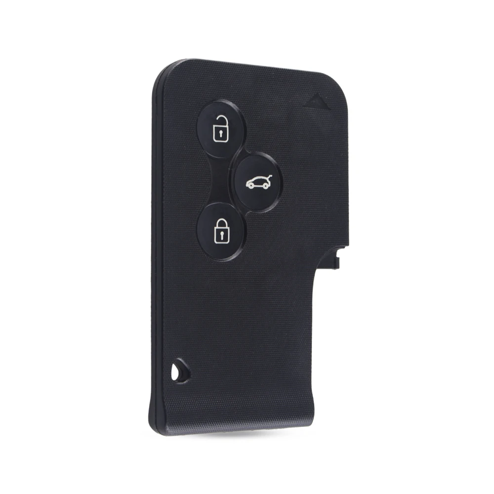KEYYOU For Renault Clio Megane Grand Scenic 3 Buttons Smart Key Card Remote Car Key Case Fob Shell No Blade Replacement