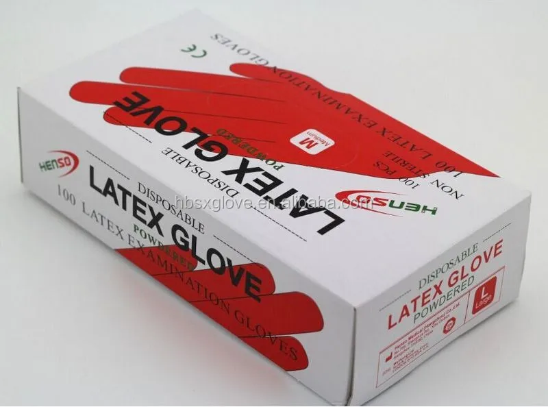 
latex medical gloves surgical examination sterile disposable powder free 