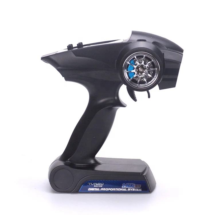 TURBO Racing 94100G 2.4GHz 2CH Radio system controller remote control with Receiver PK Flysky GT3B For RC Car Boat