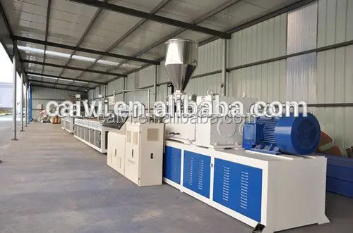 PE / PP Wood Plastic Foam Profile sheet Extrusion Line / Machine