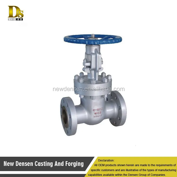 Densen customized High quality sales casting carbon steel Industrial wcb stem gate valve