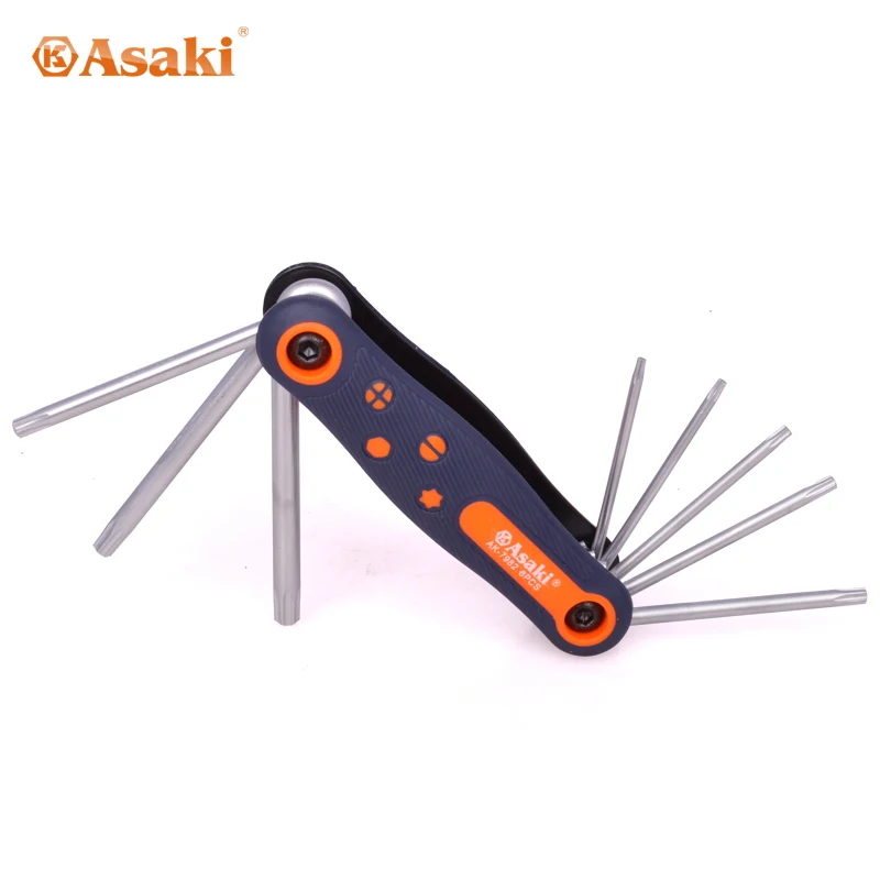 8 PCS  Folding Torx Hex Key Allen Wrench Set