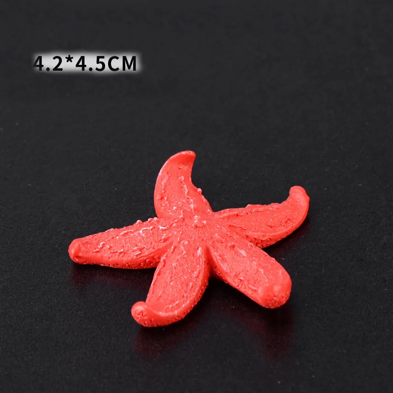 Mini Starfish For Aquarium Raising Fish Turtle Decorated Artificial Coral Reef  Fish Tank  Resin DIY Ornaments Small Gift