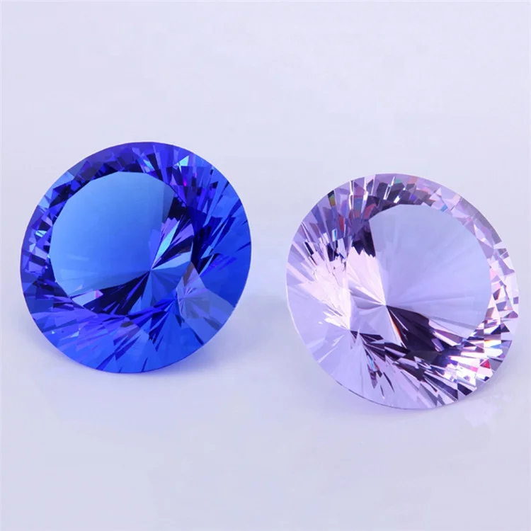 Machine Cutting Wedding Souvenir Clear Crystal Glass Diamond Ornaments