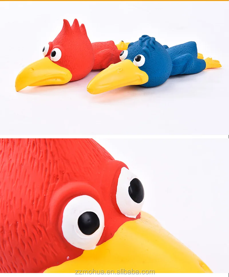 Прочная латексная жевательная игрушка Toucan милая аллигаторная птица аксессуары для домашних животных собак резиновые игрушки