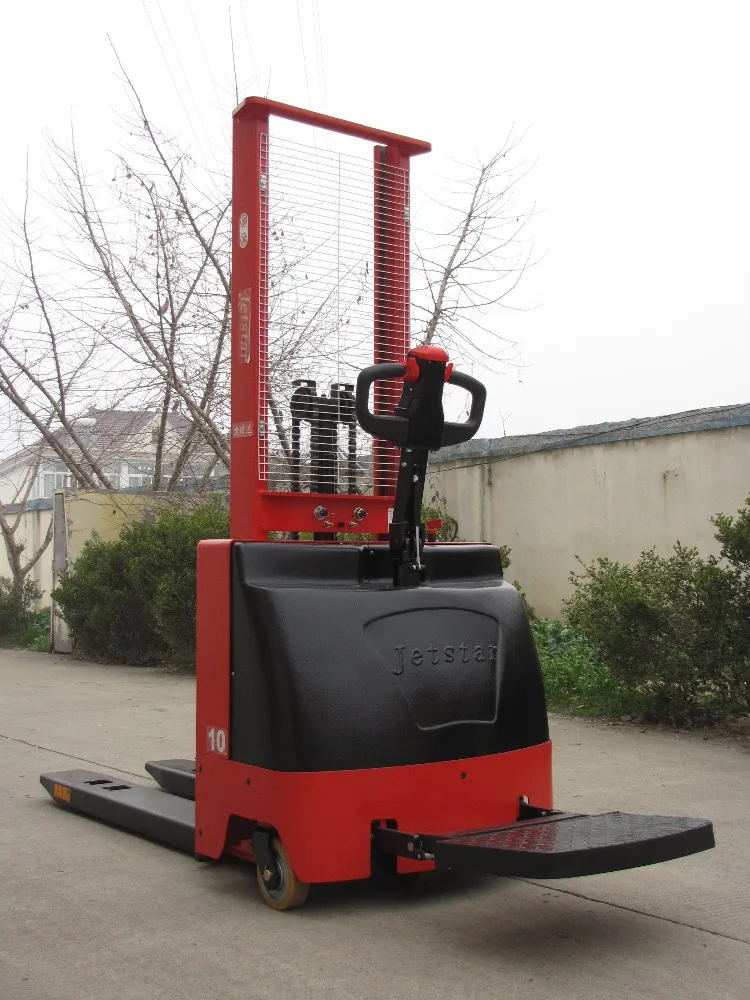 
1.6m height 1 ton mini electric pallet fork lift jack stacker 