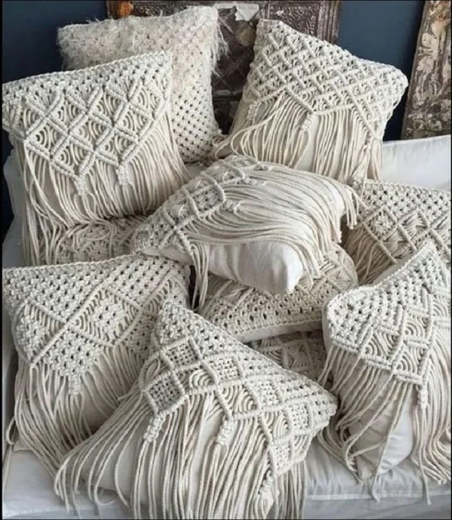 Hot Selling Best Quality Macrame Cushion  and Pillow Case for interior decor from India