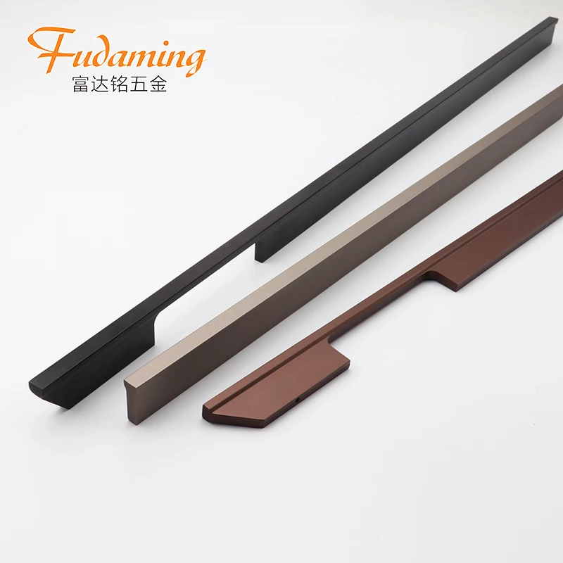 
Черная длинная ручка в американском стиле для большого шкафа, дверного шкафа, шкафа для обуви, винного шкафа, Алюминиевая выдвижная ручка 