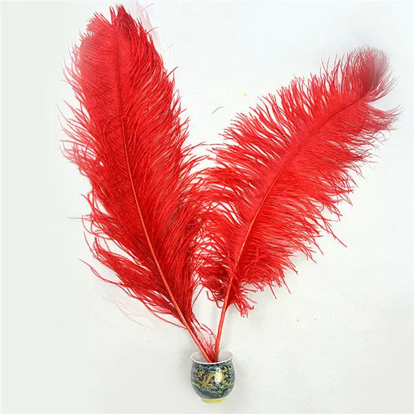 wholesale red ostrich feathers large decorative feather