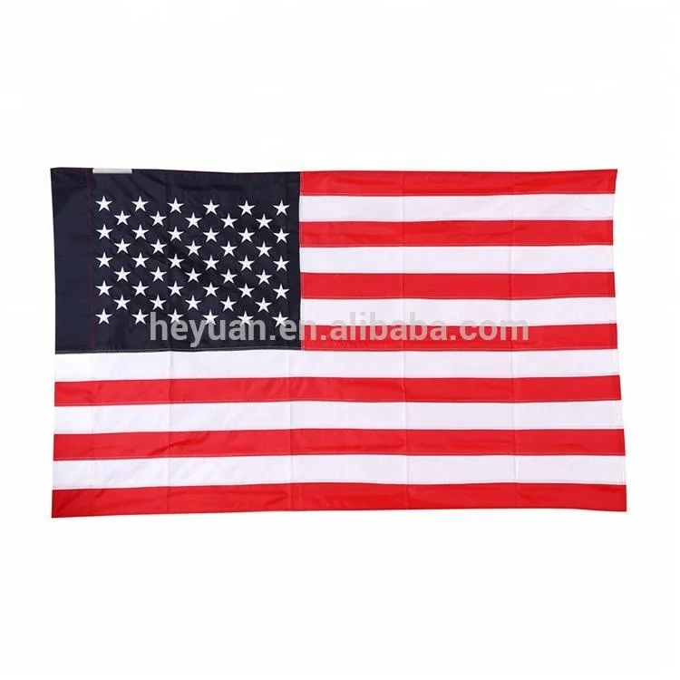 Hot Sale Factory Custom Made Embroidery Flying American Flags