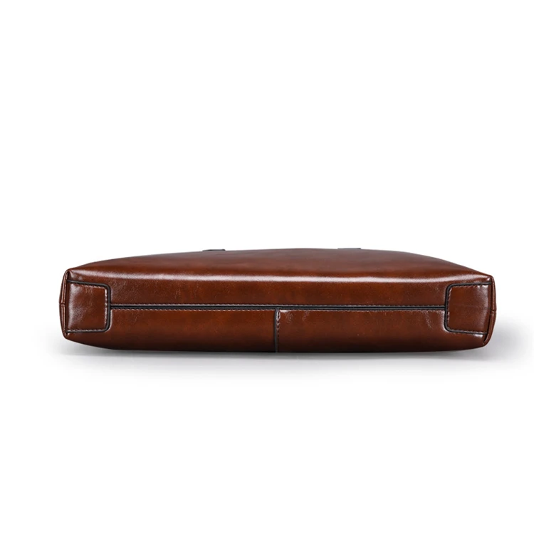 custom high quality laptop vintage leather bags men office