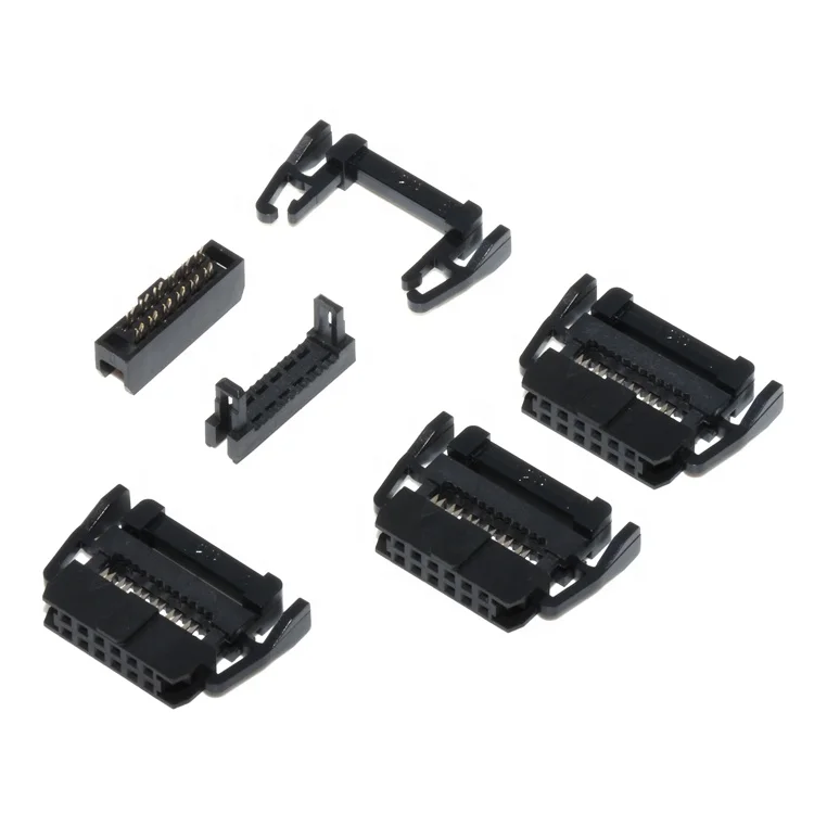 Factory Price Flat ribbon Cable Assembly Socket  2.00mm 12Pin IDC Connector