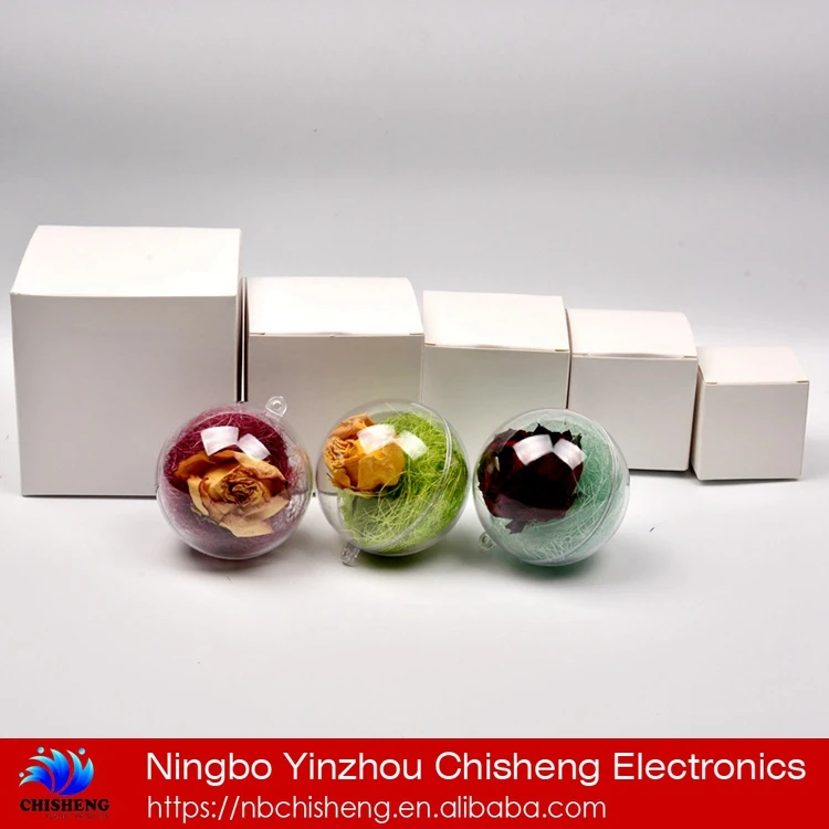 2022 Wholesale 60/80/100mm personalized clear christmas balls tree indoor gift ornament baubles decoration plastic empty balls