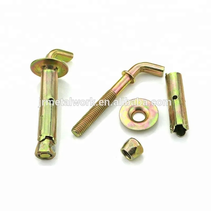 M16 M18 M20 Carbon Steel Color Zinc Plated Hook Expansion Anchor Bolt