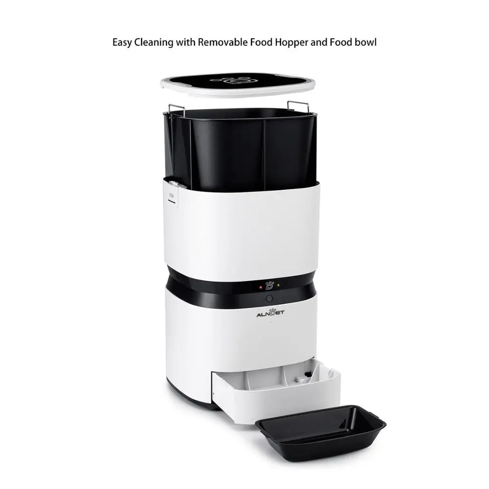 Умная автоматическая кормушка для домашних животных с Wi-Fi и дистанционным управлением, дозатор корма для собак